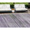 Homeroots 9' X 12' Purple Lavender And Gray Striped Washable Indoor Outdoor Area Rug 588068 - alternate 1