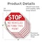 Signmission Stop No Vehicles Beyond This Point, 4 inch X 4 inch, Vinyl Decal, 5PK OC-D-5PACK-4-292 - alternate 4