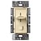 Lutron Lighting Dimmer, Rocker/Slide, Ivory SCL-153P-IV - alternate 1