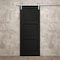 Sartodoors Modern Barn Door 42 x 96 inches, Ego 5010 Painted Black Oak, 8FT Silver Rail Track Heavy Hardware EGO5010BD-S-CHK-4296 - alternate 5