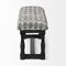 Homeroots 15in Off White and Black Upholstered Faux Leather Bench 376194 - alternate 6