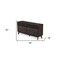 Homeroots 65" Dark Brown Solid Wood Six Drawer Double Dresser 473108 - alternate 4