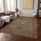 Homeroots 5' X 8' Brown Charcoal And Brick Red Damask Washable Indoor Outdoor Area Rug 603306 - alternate 9
