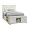 Global Furniture Usa Contemporary Emma Natural/White Full Bed With Led And Usb EMMA-NATURAL/WHITE-FB W/ LED & USB - alternate 3