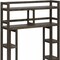 Homeroots Espresso Finish 2 Tier Solid Wood Over Toilet Organizer 380018 - alternate 8