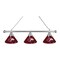 Holland Bar Stool Co Southern Illinois 3 Shade Billiard Light, Chrome Fixture BL3CHSouIll - alternate 1