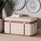 Baxton Studio Brenner Modern Transitional Beige Faux Shagreen Storage Trunk 253-14071-ZORO - alternate 8