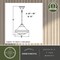 Vaxcel Huntley Mini Pendant Light, Oil Rubbed Bronze, White Schoolhouse Glass, 10-In. Wide P0463 - alternate 9