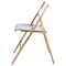 Leisuremod Menno Acrylic Folding Chair in Brushed Gold Finish with Stainless Steel Frame, Brushed Gold, 2PK MFBG15CL2 - alternate 7