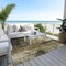 Homeroots 5' X 8' Beige And Taupe Abstract Washable Indoor Outdoor Area Rug 617645 - alternate 7