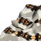 Homeroots Gray Knitted Sherpa Geometric Reversable Throw 483448 - alternate 5
