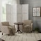 Homeroots 84" White Wood Folding Four Panel Screen Room Divider 274885 - alternate 4
