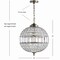 Jonathan Y Georgina 16" Crystal/Metal LED Pendant, Antique Brass JYL6110B - alternate 16