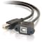 C2G 2ft Panel-Mount USB 2.0 B Female to B Male Cable 28073 - alternate 1