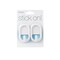 Idesign Hook 3/4in L White Plastic Small stick on! 0.2 lb. cap. White Pair 14201 - alternate 1