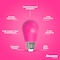 Bulbrite 25-Watt Equivalent Ceramic Pink Color S14 Weatherproof Outdoor E26 Medium Base LED Light Bulb, 10PK 862323 - alternate 5