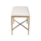 Baxton Studio Fumiye Accent Bench with Hand-Forged Metal Frame 270-14709-ZORO - alternate 7