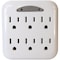 Powerzone Outlet Tap, 6 Outlet(s) White OR801105 - alternate 1