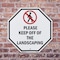 Signmission Please Keep Off of The Landscaping, 10 Inch X 10 Inch, Aluminum Metal Signs OC-A-10-127 - alternate 6