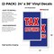 Signmission Tax Returns, Vinyl Decals Only 24 Inch x 36 Inch, Vinyl Decal, 2PK DSB-2436-2PACK-Tax Returns - alternate 2