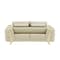 Homeroots 72in Beige And Gold Genuine Leather Loveseat 518566 - alternate 6
