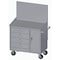 Pucel Mobile Drawer & Door Cabinet, Pegboard, 36 in W x 20.25 in D x 34 in H, Gray PDC-36P-OP-1836 - alternate 1