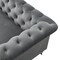 Homeroots 93" Dark Gray Velvet Chesterfield Wood Sofa 543983 - alternate 8