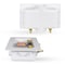 Everflow Washing Machine Outlet Box W/ Hammer Arrestors 1/2'' PEX B, White ABS SB300-PH - alternate 6