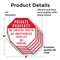 Signmission Private Property No Through Traffic, 4 inch X 4 inch, Vinyl Decal, 5PK OC-D-5PACK-4-156 - alternate 3