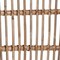 Baxton Studio Kim Modern Bohemian White Fabric and Natural Brown Rattan Dining Chair 224-12835-ZORO - alternate 8
