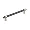 Amerock Mergence 12 inch 305mm Center-to-Center Matte Black/Satin Nickel Appliance Pull BP36982FBG10 - alternate 1
