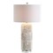 Jonathan Y Rosette 28.5" Seashell/Resin/Crystal LED Table Lamp, Cream JYL1006A - alternate 1