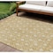 Homeroots 9' X 12' Gold And Ivory Geometric Washable Indoor Outdoor Area Rug 596031 - alternate 1