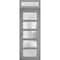 Vdomdoors Front Exterior Prehung FiberGlass Door Frosted Glass / Manux 8002 Grey Ash / Transom Window / Offic MANUX8002EXD-SS-W36 x H80+14-RH - alternate 4