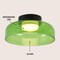 Jonathan Y Kalmar 12" Modern Minimalist Iron/Glass Dimmable Integrated LED Flush Mount, Green/Black JYL7153B - alternate 10