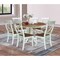 Whitewood Industries Rectangular Extension Dining Table W/ 6 Chairs, 36 in W, 29.3 in L, 48 in H, Parawood, 7 K79-36RXT-C613-6 - alternate 3