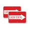 Signmission Cabin Rental With Right Arrow, 18'' X 24'' 2 Signs, Heavy Gauge Aluminum, 2PK A-1824-2PACK-24403 - alternate 1