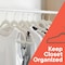 Campior Premium Velvet Non-Slip Hangers, Heavy Duty, 360 Deg Swivel Hook, Ivory Velvet Finish, 80PK CMPVVH80IV - alternate 9