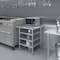 Amgood 30in D x 30in L Stainless Steel Table, Three Undershelves AMG WT-3030-3SH-Z - alternate 7