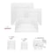 Smarty Had A Party Clear Square Plastic Dinnerware Value Set (120 Dinner Plates + 120 Salad Plates), 240PK 6929VP-CASE - alternate 10