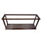 Homeroots 10in Dark Brown And Clear Glass Standard Display Stand 364373 - alternate 9