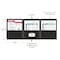 C-Line Products 8-1/2" x 11" Black Heavyweight 3-Pocket Poly Portfolios, 24EA/BX, 6BX/CT 33941-BX - alternate 5