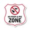 Signmission Dog Poop Shield Sign No Poop & Pee Zone, 18 Inch X 18 Inch, Plastic Sign SHI-P-18-375 - alternate 1