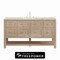 James Martin Vanities Breckenridge 60 in. Single Vanity, Whitewashed Oak, w/ 3 CM Victorian Silver Silestone Top 330-V60S-WWO-FVSL - alternate 1