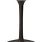 Homeroots 30" White And Black Rounded Marble And Iron Pedestal Base Dining Table 517847 - alternate 4
