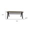 Homeroots 71" Walnut Solid Wood Trestle Base Dining Table 716281 - alternate 3