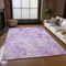 Homeroots 8' X 10' Lavender And Purple Floral Washable Indoor Outdoor Area Rug 583121 - alternate 7