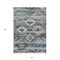 Homeroots 3' X 5' Brown Beige And Blue Southwestern Washable Indoor Outdoor Area Rug 588672 - alternate 6