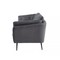 Homeroots 84" Gray Sofa With Black Legs 480916 - alternate 6