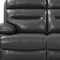 Homeroots 89" Gray Faux Leather USB Sofa With Black Legs 366316 - alternate 8